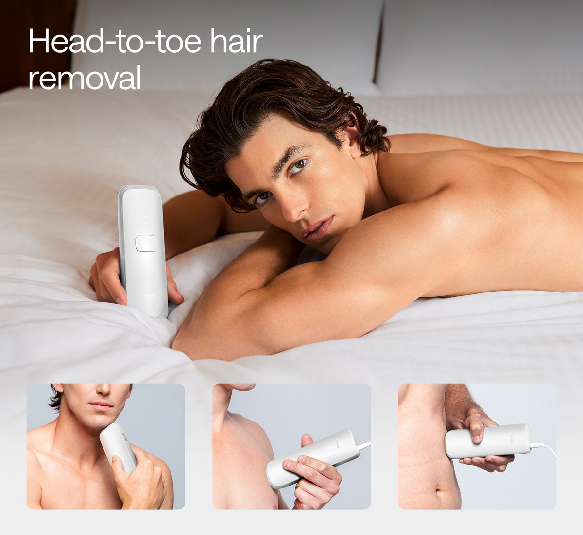 Ulike Air 3 White head-to-toe hair removal for men too