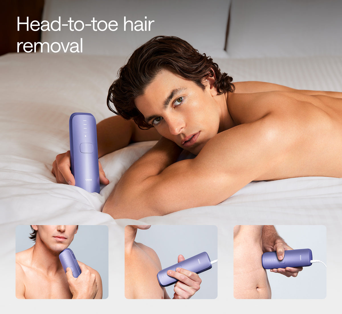 Ulike Air 3 Purple head-to-toe hair removal for men too